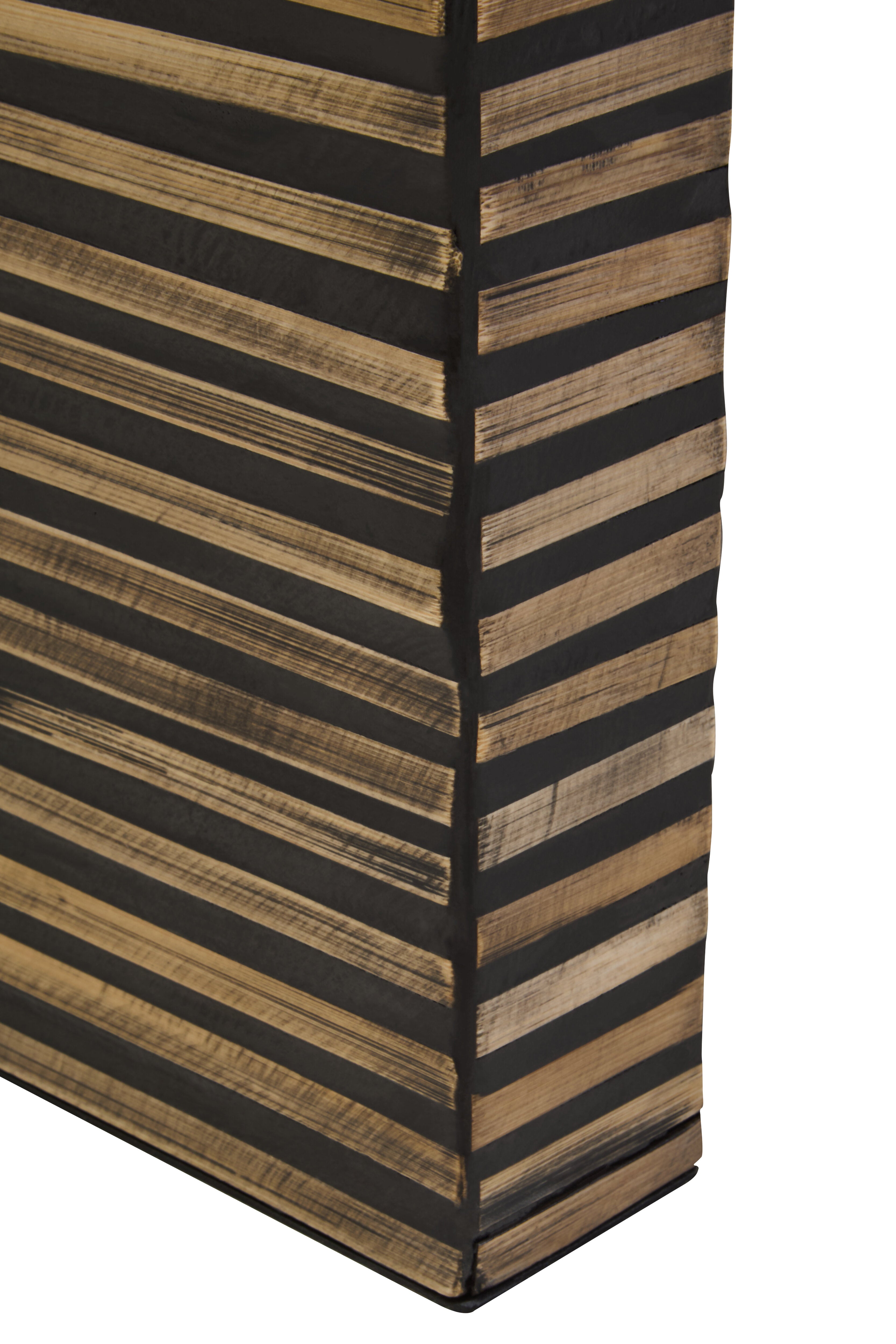 Antibes Bamboo Inlay Curved Console Table